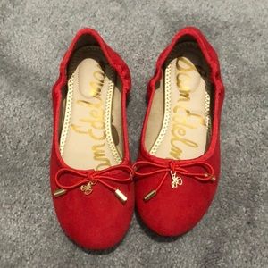 ❌sold❌ BNWT Red suede Sam Edelman felicia flats